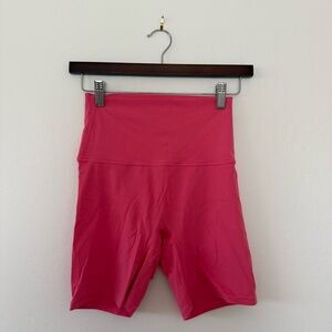 Pink Lily "Work In Progress" Pink Biker Shorts - Medium